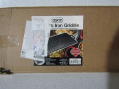 Asab - 16" Cast Iron Griddle Plate - Boxed.