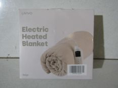 Livino - Electric Heated Blanket / 130x160cm - Untested & Boxed.