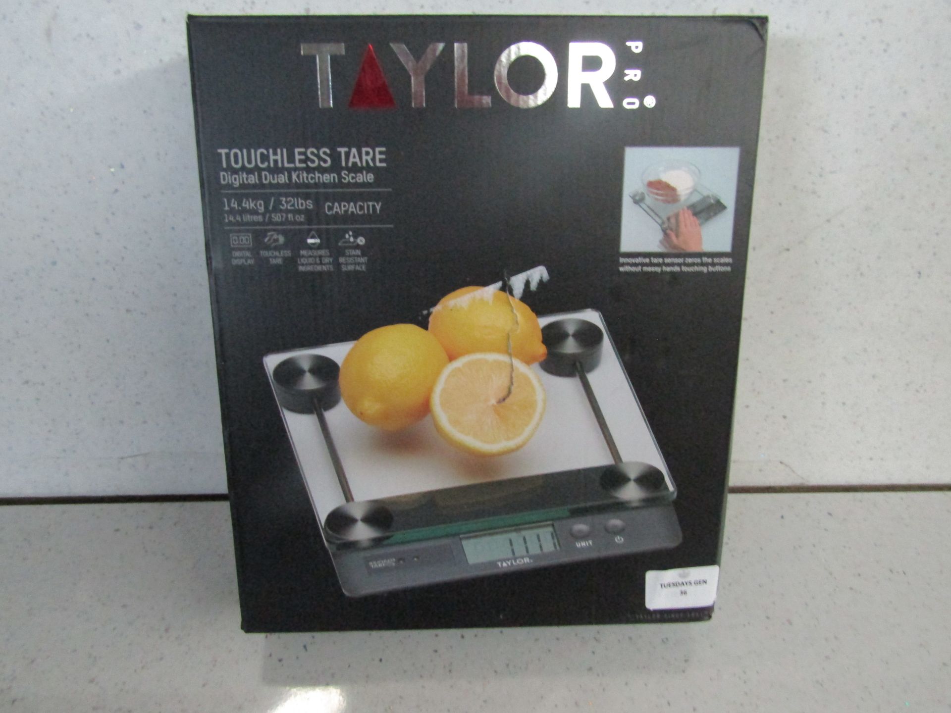 Taylor Pro - Touchless Tare Digital Dual Kitchen Scale - Unchecked & Boxed.