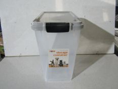 PrimePaws - Transparent Large Pet Food Storage Container - Good Condition.