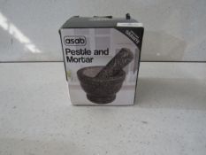 Asab - Granite Pestle & Mortar - Good Condition & Boxed.