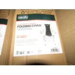 Asab - Lightweight Padded Folding Chair - Boxed.