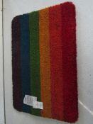 Rainbow Door Mat / 40x60cm - Good Condition.