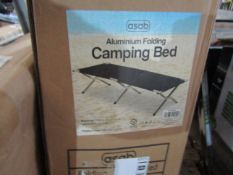 Asab - Folding Camping Bed - Boxed.
