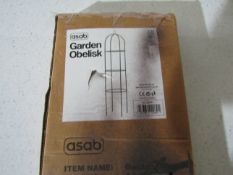2x Asab - Garden Obelisk - Unchecked & Boxed.