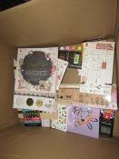 Box Containing Various Arts & Crafts Items From Decotime - Good Condition.