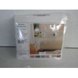 Cotton Rich 400 Thread Count Paisley Printing Bedding Set / Ivory Double - Packaged.