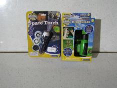 1x Brainstorm - Outdoor Adventure Binoculars - Boxed. 1x Brainstorm - Space Torch - Boxed.