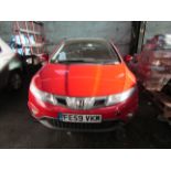 59 plate Honda Civic EX I-CDTI 2.2, 258,066 miles (unchecked) MOT until 17/12/24, 2 keys (1 is