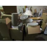 Pallet of Approx 55 Chelsom Light/Lamp Shades. All New & Packaged.Various designs, Colours &