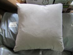 Pair of Warm Grey Scatter Cushions - Vegan Fabric RRP 69