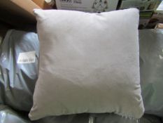 Pair of Warm Grey Scatter Cushions - Vegan Fabric RRP 69
