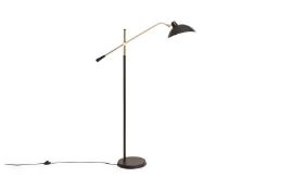 Heals Milton Floor Lamp Black / Brass RRP 299