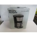 Morphy Richards - Equip Filter Coffee Machine - Powers On & Boxed.