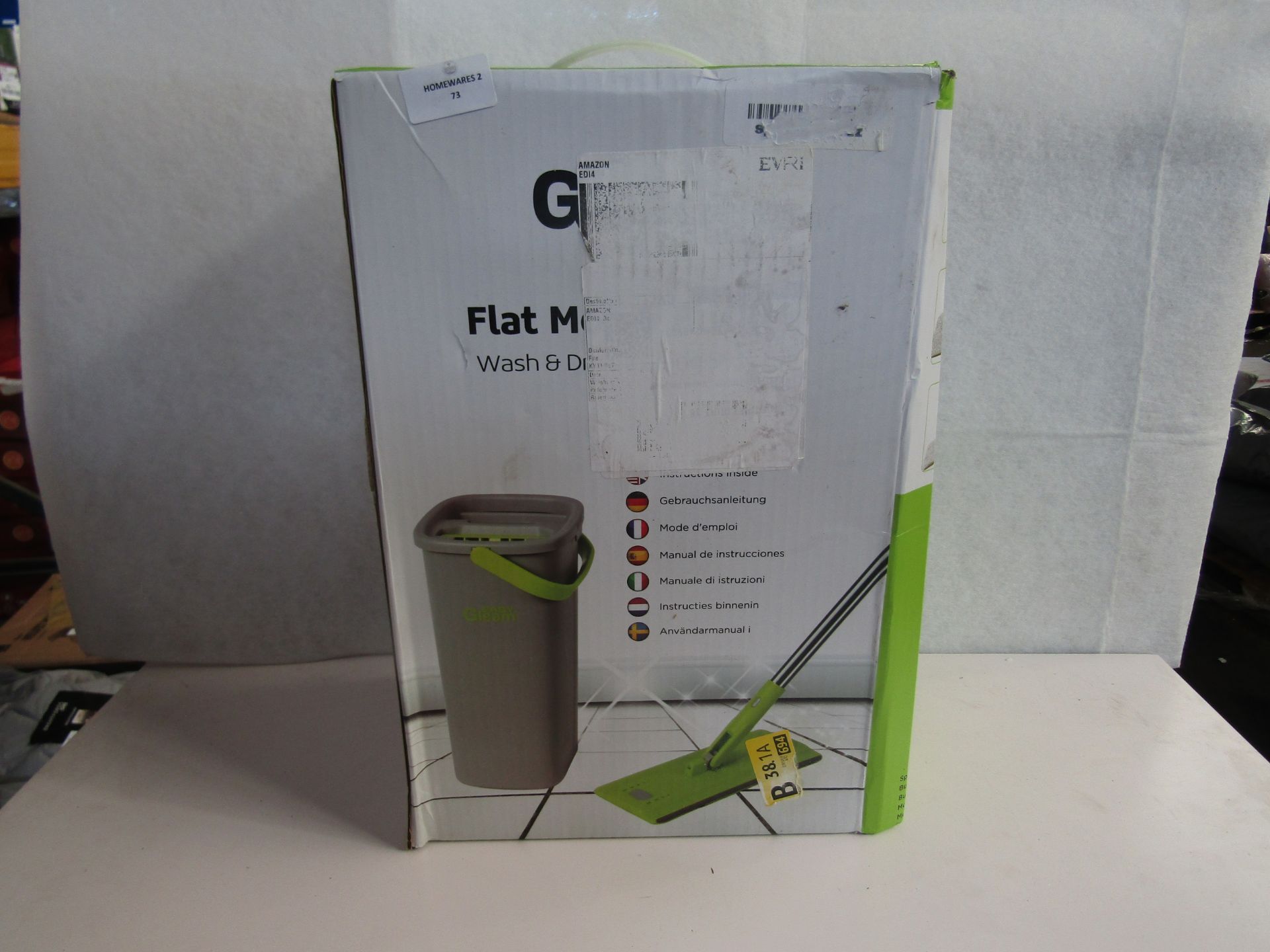 Easy Gleam - Flat Mop Set - Unchecked & Boxed.