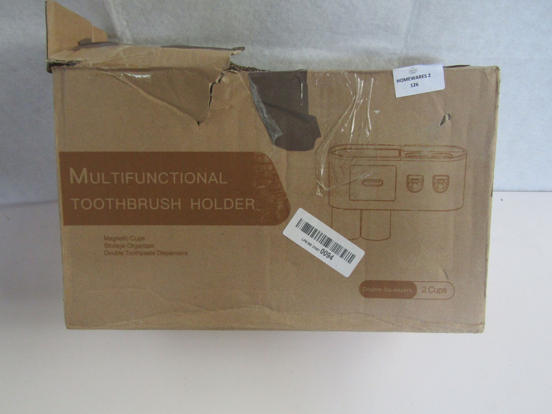 Unbranded - Multi-Functional Toothbrush Holder - Unchecked & Boxed.
