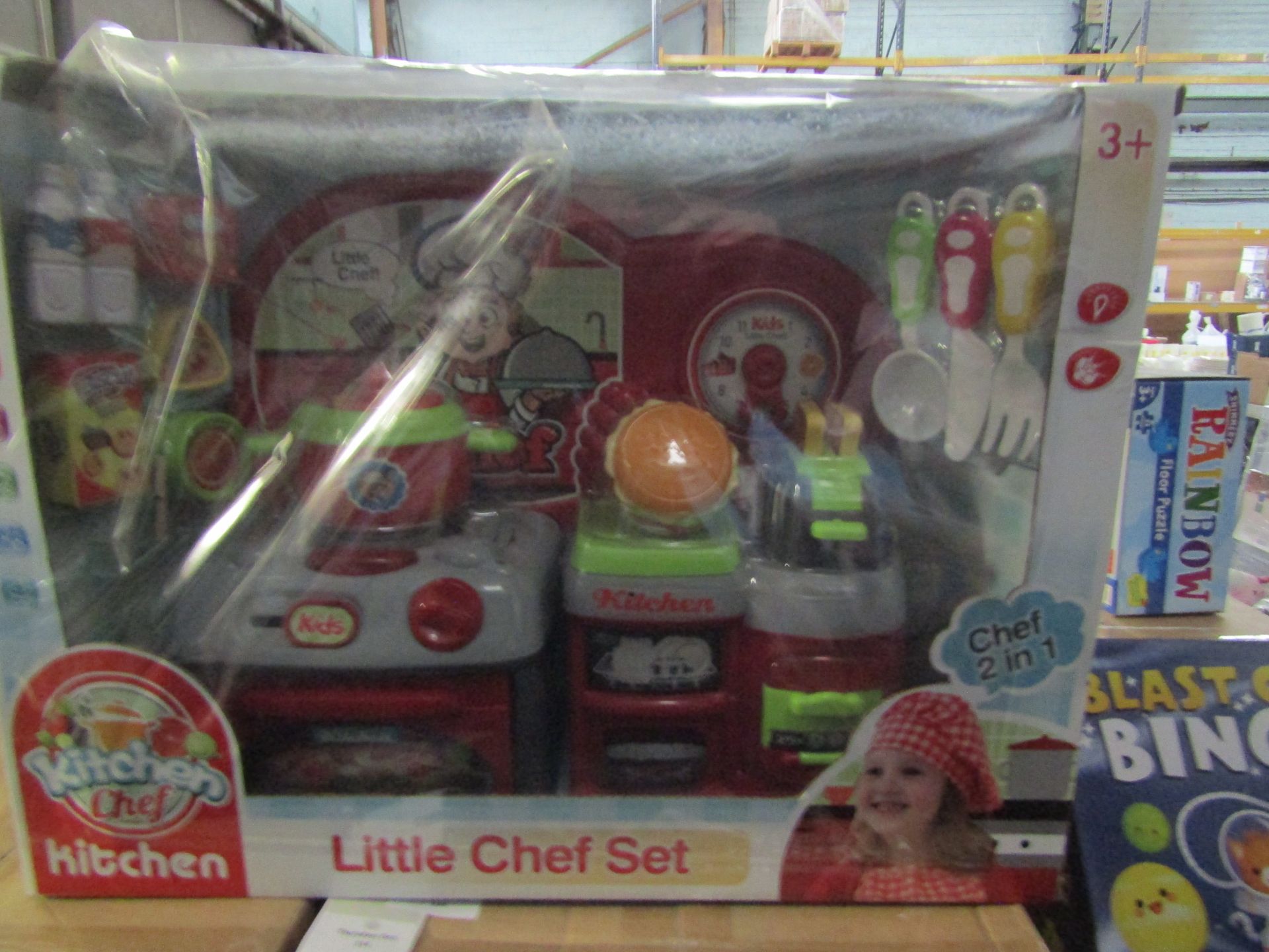 Kitchen Chef 2in1 Little Chef Set - Packaging Damaged & Unused Show Room Sample.