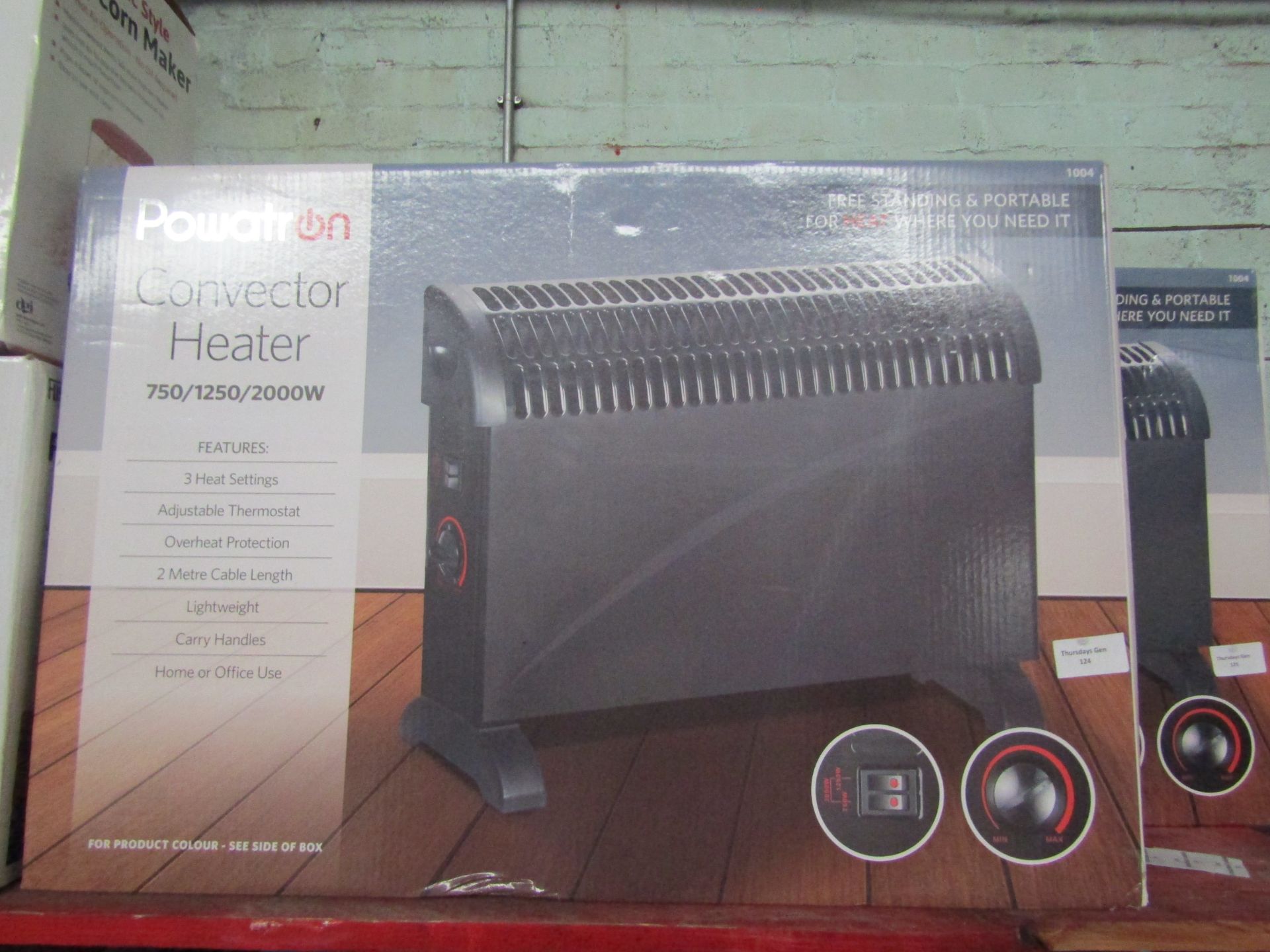 Powatron - Convection Heater - Untested & Boxed.