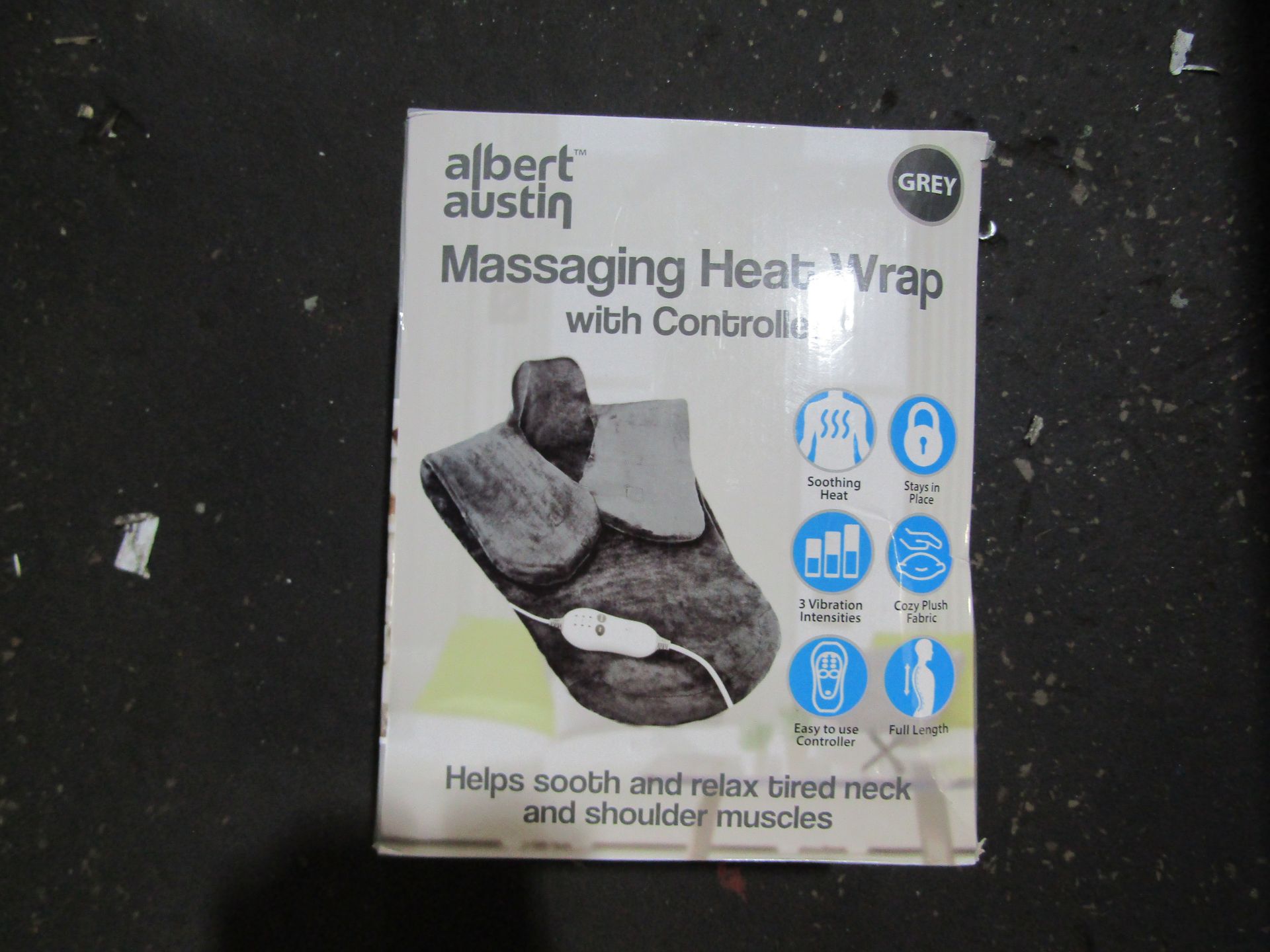 Albert Austin - Massaging Grey Heat Wrap - Untested & Boxed.
