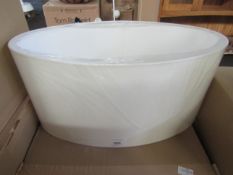 Chelsom Oyster Oval 55cm Shade - Model: QEL/22/OY - New & Boxed.