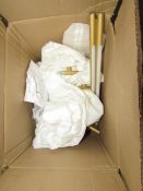 Heals Saber LED Flush Chandelier Gold RRP 349 About the Product(s) Condition of Lot Unchecked: