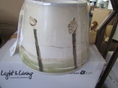 Coastal Birds Lampshade Small. Size: D20 x D13 x H13cm - RRP ?50.00 - New & Packaged. (335)