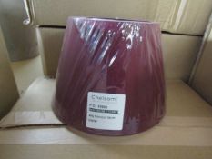 5x Chelsom Silk Claret 18cm Shade - Model: QKE/7/SC/SILK CLARET - New & Packaged