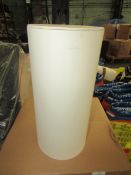 8x Chelsom Long Cylinder Oyster/Cream Lamp Shade. Model: QBX/P/OY - New & Packaged.