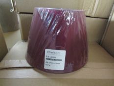 5x Chelsom Silk Claret 18cm Shade - Model: QKE/7/SC/SILK CLARET - New & Packaged