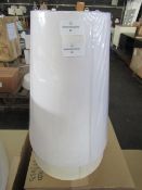 Chelsom White 25cm Shade - Model: QSR/10/W - New & Packaged.