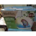 Bird Box Ceramic Blue Tit Bird Feeder - Unchecked & Boxed.