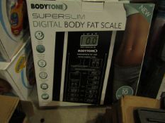 Body Tone Super Slim Digital Body Fat Scale Unchecked & Boxed (See Image)