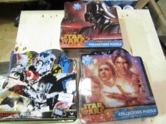 2 x Star Wars collectors puzzles & a Batman vs Superman puzzle.1000 pcs in each. Product is in a