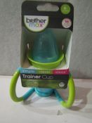 2x Max Brothers 4 Month Plus Trainer Cups, New & Packaged Blue