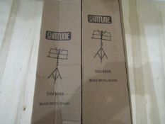 2X Intune Music Metal Stands Unchecked & Boxed