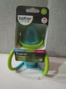 2x Max Brothers 4 Month Plus Trainer Cups, New & Packaged Blue