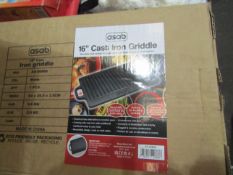 Asab 16" Cast iron Griddle Unchecked & boxed