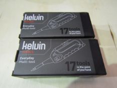 2 x Kelvin Everyday Multi tools. New & Boxed