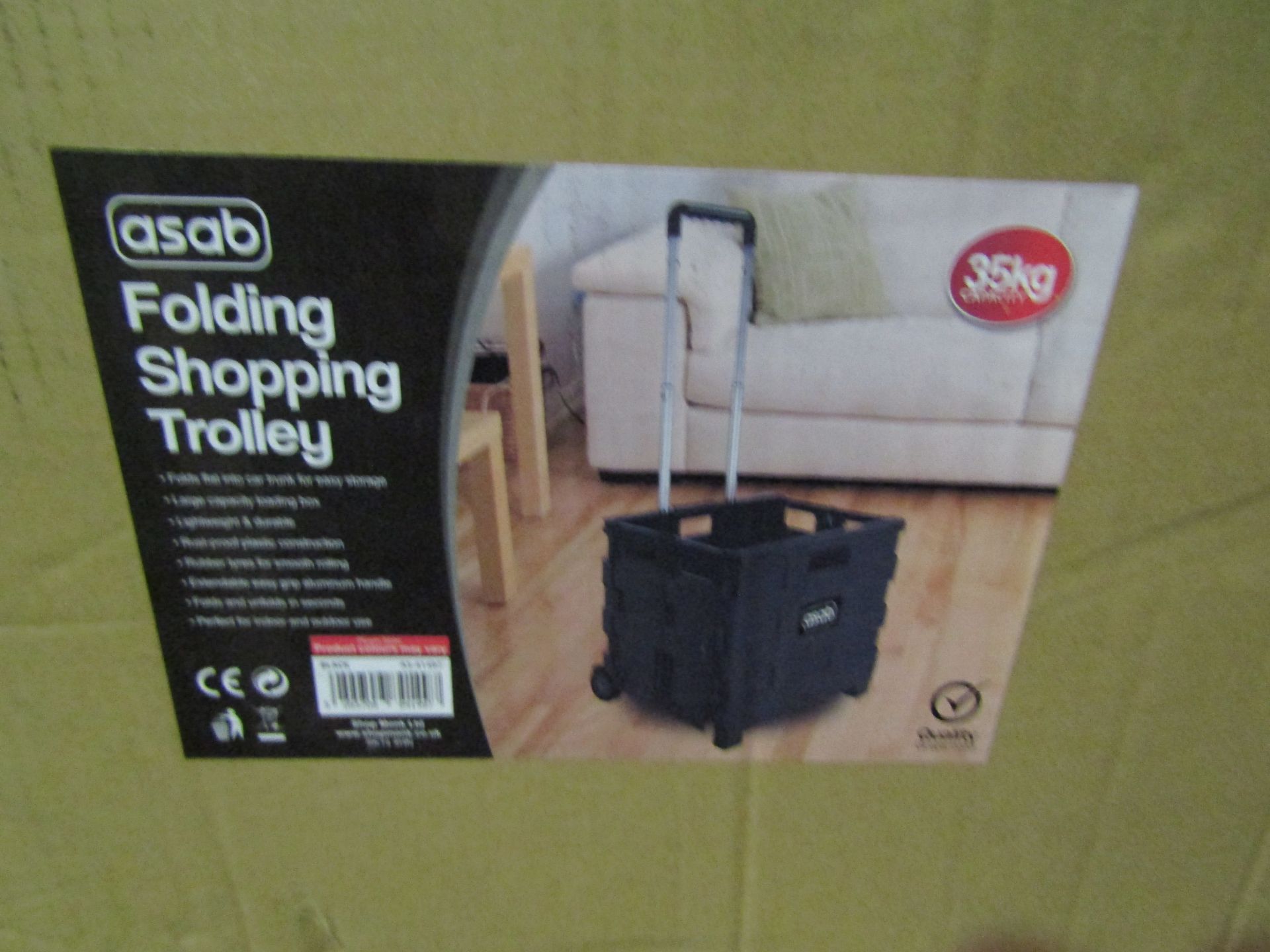 Asab Shopping Trolley. Boxed but unchecked