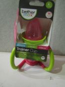 2x Max Brothers 4 Month Plus Trainer Cups, New & Packaged Pink