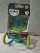 2x Max Brothers 4 Month Plus Trainer Cups, New & Packaged Blue