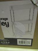 Asab 3-Tier Storage Trolley - Unchecked & Boxed.