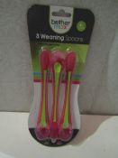 4x Max Brothers Pack Of 3 Weaning Spoons, New & Packaged