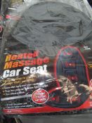 race line massage car seat cushion, unchecked in packaging