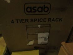 2x Asab 4-Tier Spice Rack - Unchecked & Boxed.