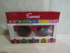 10x Suneez Sun Glasses, Red - New & Boxed.