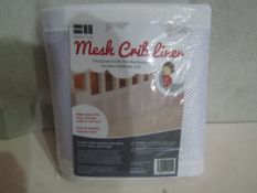 2x BabyHub - Mesh Crib Liner / 177cm long X 22cm High - New & Packaged.