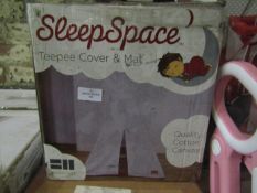 Sleepspace Teepee Cover & Mat, Unchecked & Boxed.