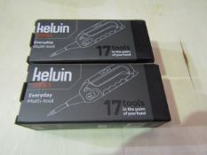 2 x Kelvin Everyday Multi tools. New & Boxed