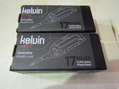 2 x Kelvin Everyday Multi tools. New & Boxed